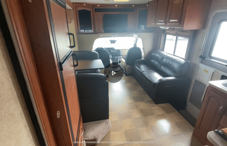 Here's a view from the corner of the kitchen looking forward.