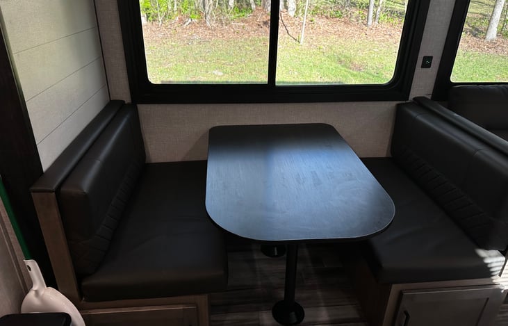 Dinette turns into small bed