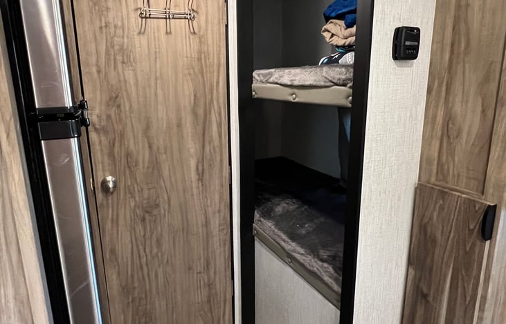 Two big comfy bunks for the kiddos