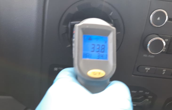 Front dash A/C, cooold