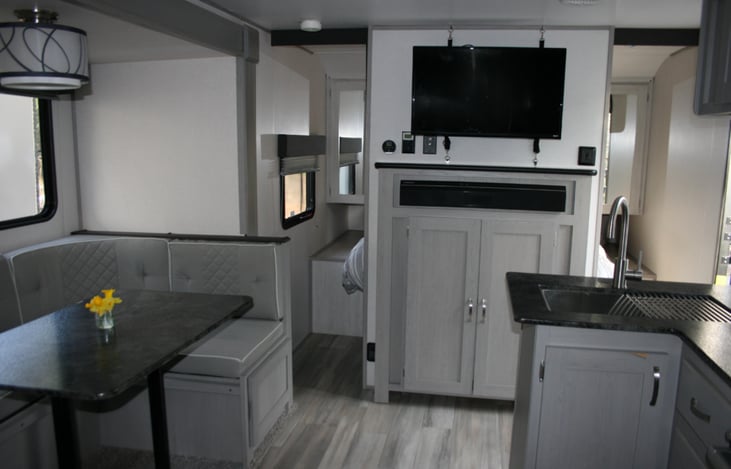 TV can be moved to bedroom.