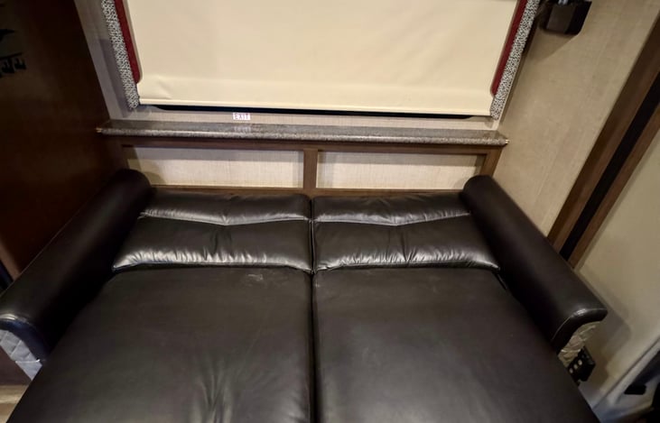 Fold down couch in common area