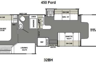 2016 Coachmen RV Freelander 32BH Ford 450