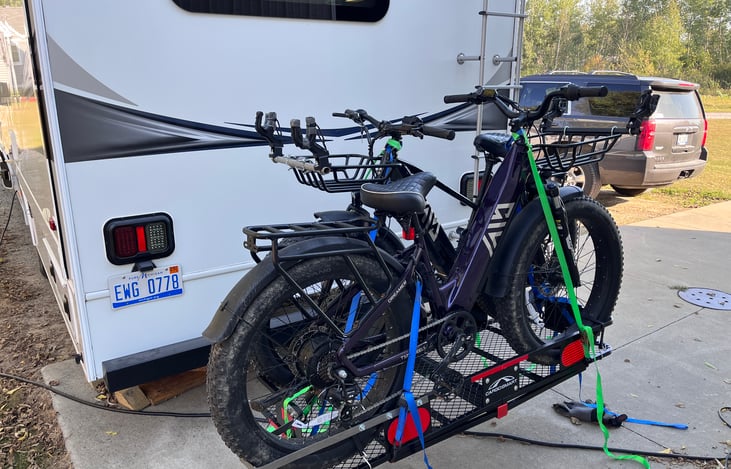 Free optional bike rack (bikes not included)