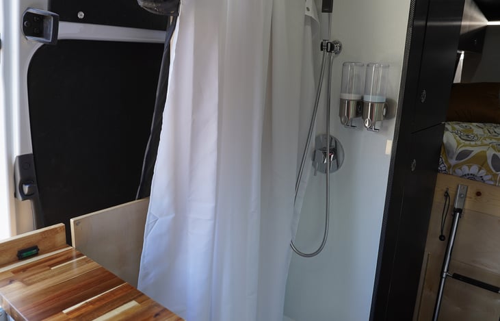 Lounge area is converting to a shower