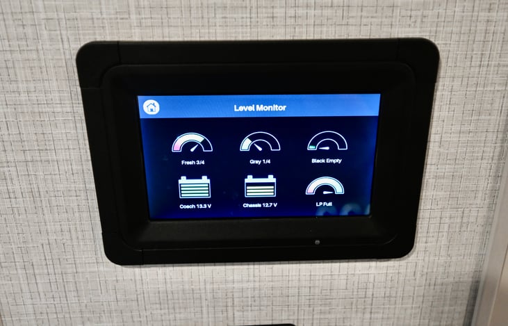 Coach Water, Tank, Battery Levels Control Center