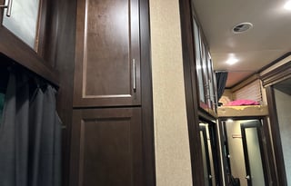 42’ Luxury Toyhauler with rare Side Patio