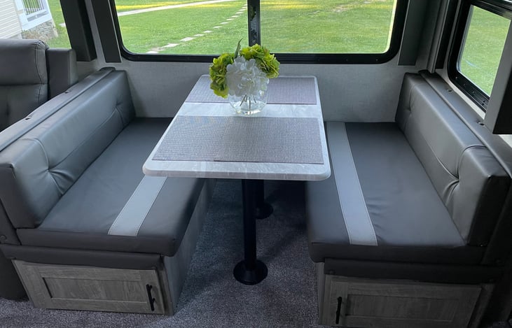 Dinette converts to bed