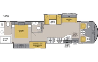 Sir Sleeps-A-Lot 2019 Coachmen Mirada 35BH Bunks
