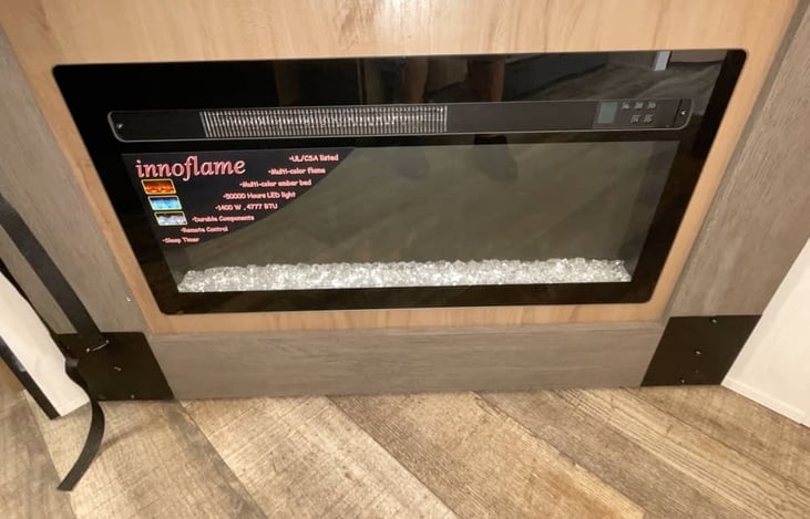 Cozy fireplace