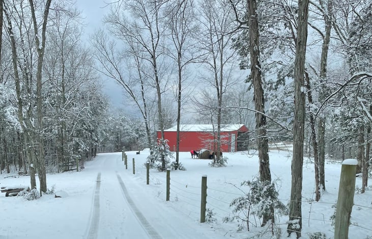 Farm where the RV is parked