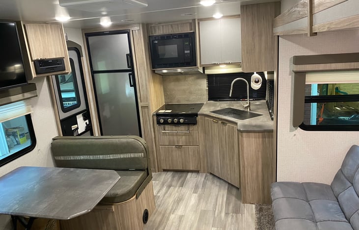 Main Entry and kitchen area