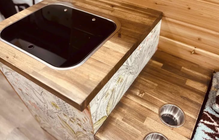 Sink and side bed drink holders