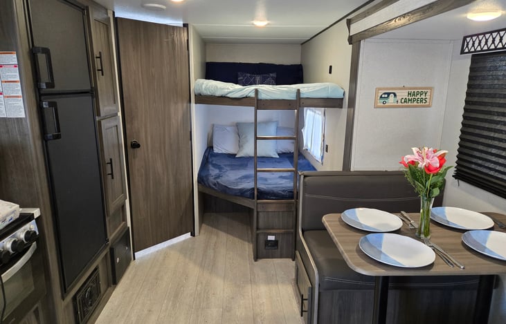 Bunk beds for up to 4 people