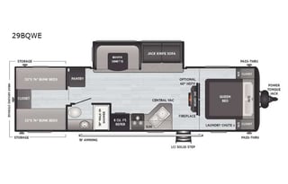 2021 Keystone RV Hideout 29BQWE