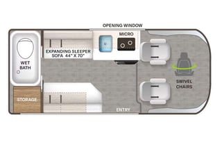 Easy living 2023 Thor Motor Coach Rize