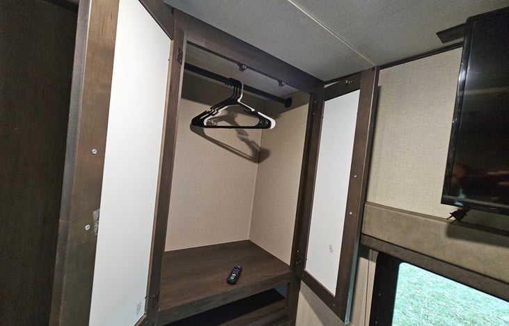 storage in private bedroom