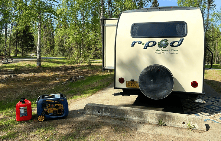 Generator pictured is available for rent
