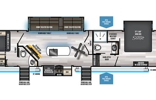 2021 Forest River 43 ft rolling condo