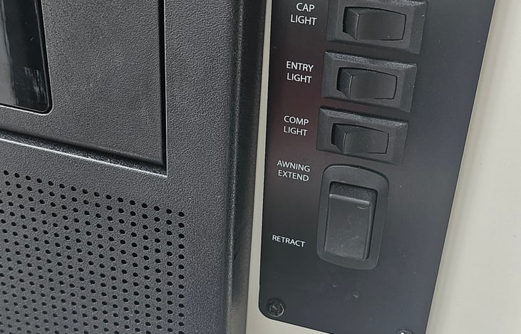 Awning and exterior light switches