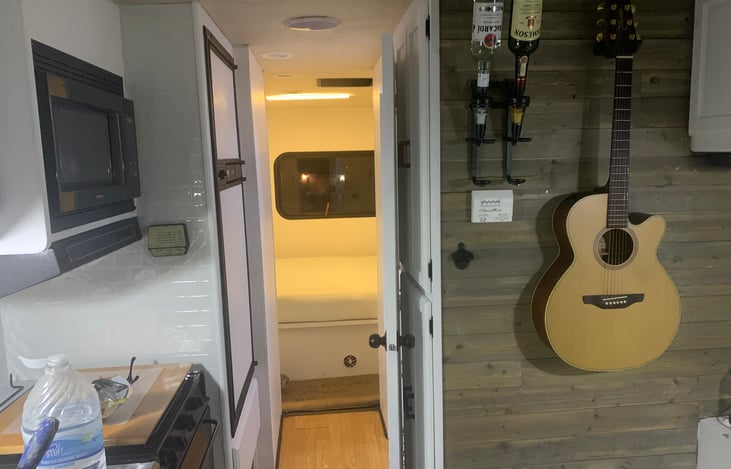 Refrigerator, Freezer, Microvan, Stove, Almost new and works perfect.