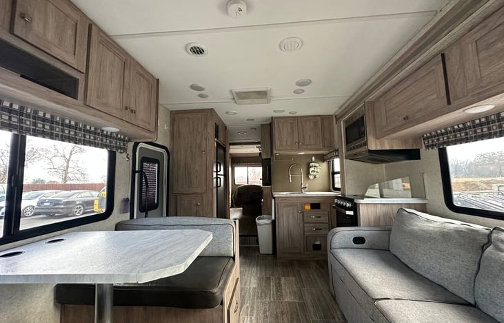 Dinette, refrigerator, kitchenette