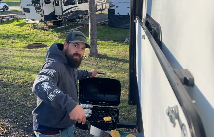 Grilling and chilling in Front Royal, VA.