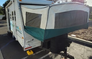 Cabana in the Oasis- Hybrid Tent Travel Trailer