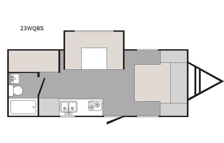 Representative floor plan provided by a trusted RVshare partner.