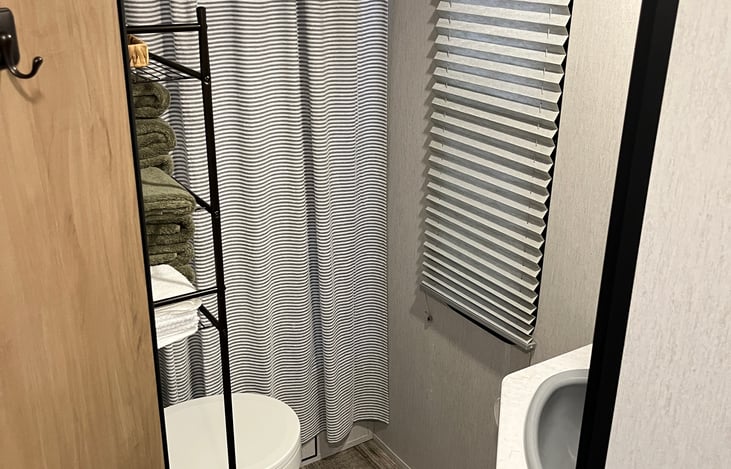 Bathroom with New Shower Head!