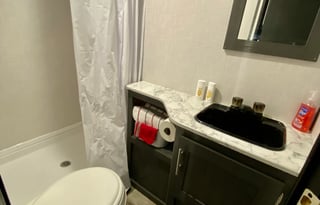 Double Bunks with outdoor kitchen