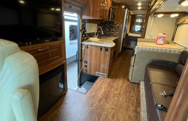 view from drivers area to back of RV