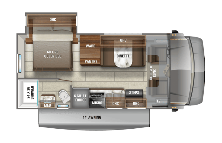 Floor plan for our beautiful Jayco Redhawk SE