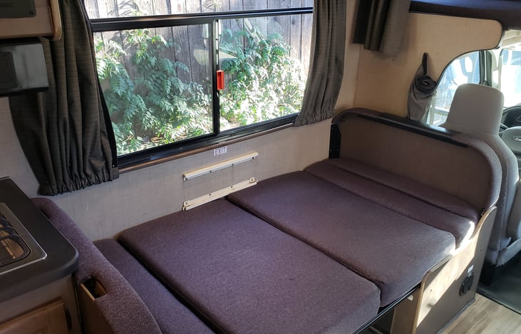 Dinette turned into a bed!