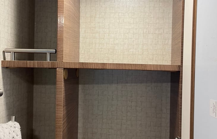 Space inside bathroom vanity