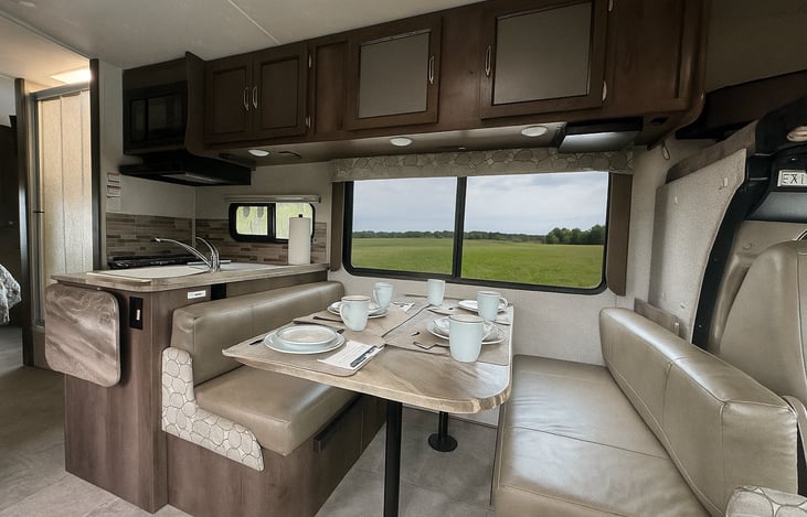 Dinette that can be turned into sleeping area