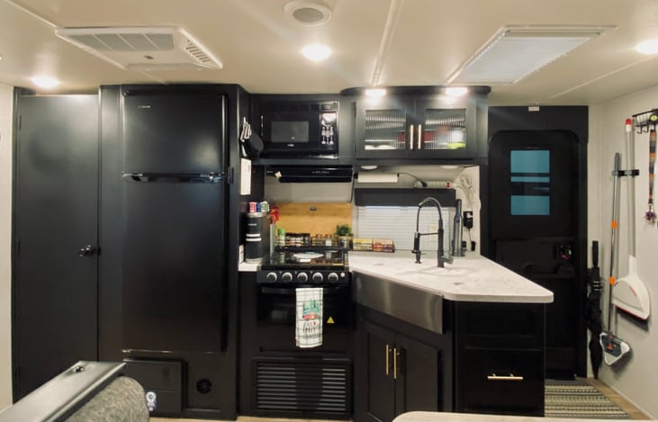 Fully Stocked Kitchen area