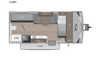 2025 Jayco Jay Flight 170BH Bunk House Sleeps 6