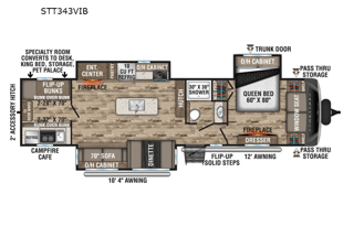 2021Venture RV SportTrek Touring Edition STT343VIB
