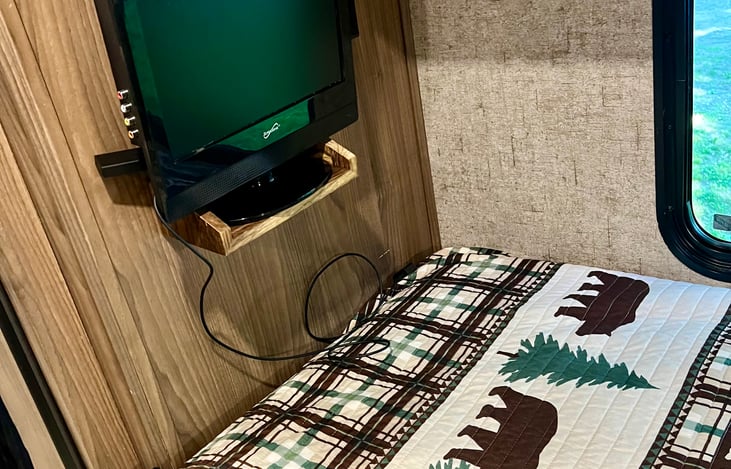 TV in master bedroom area