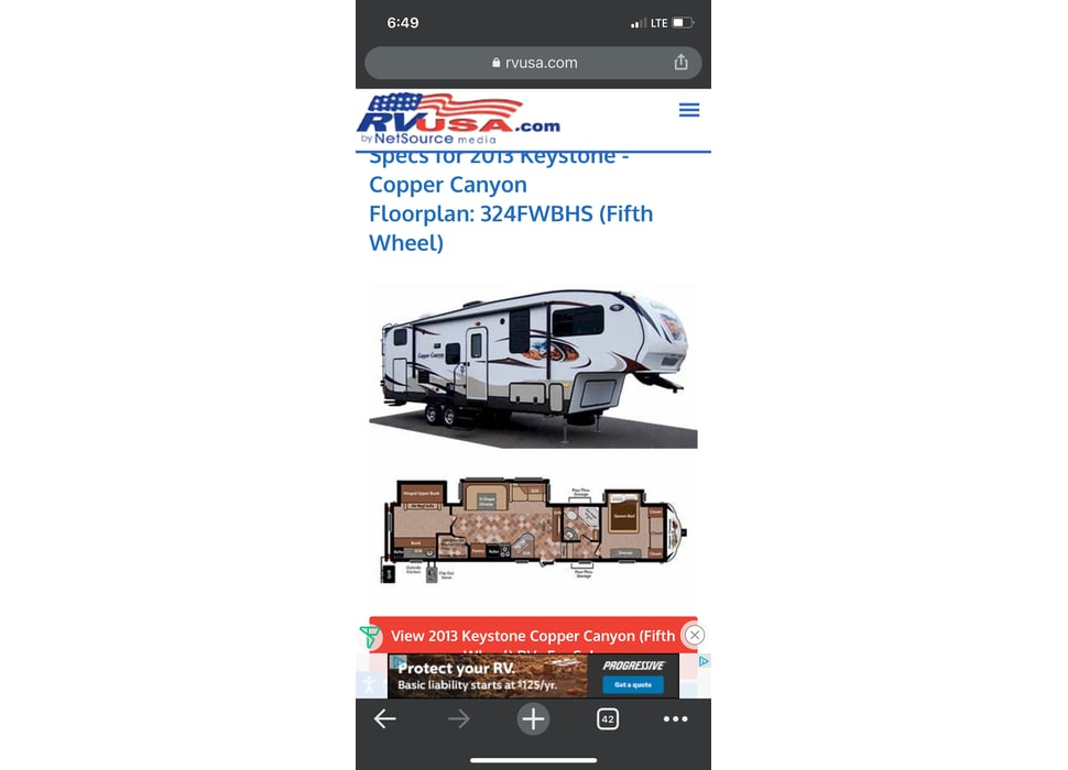 Fifth Wheel rentals in Mackinaw