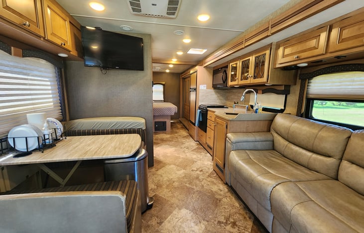 The couch and table quickly transform into full size beds