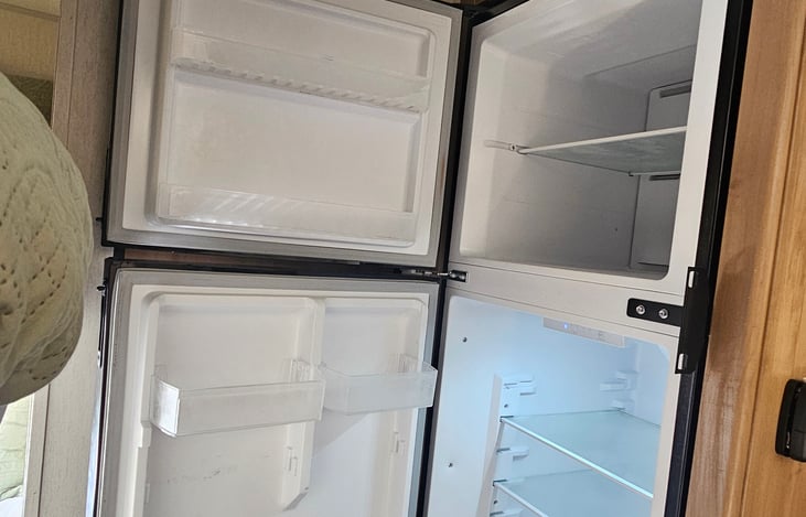 Large Refrigerator and Freezer.