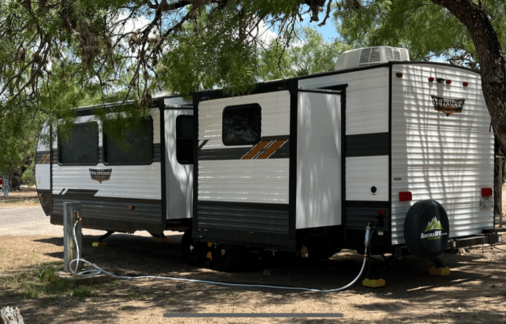 50 Amp service to run both AC units.  30 Amp will only run 1 AC.