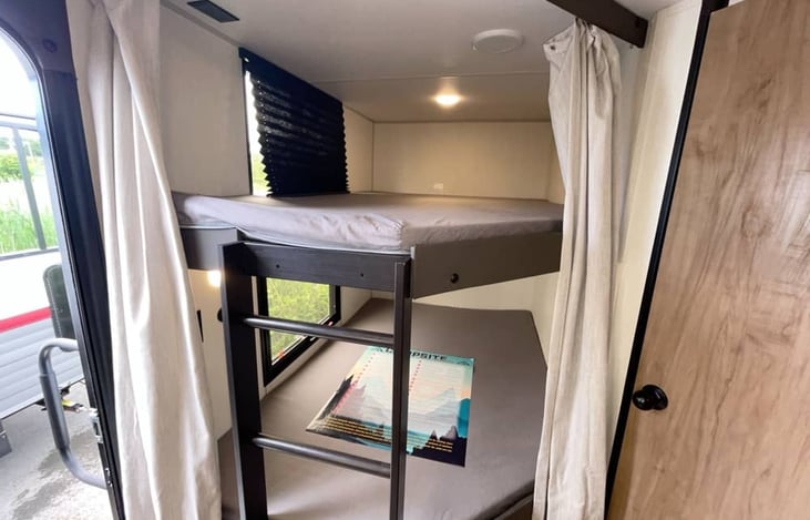 Double bunk beds.