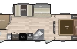 2018 keystone bullet 272BHS Travel Trailer