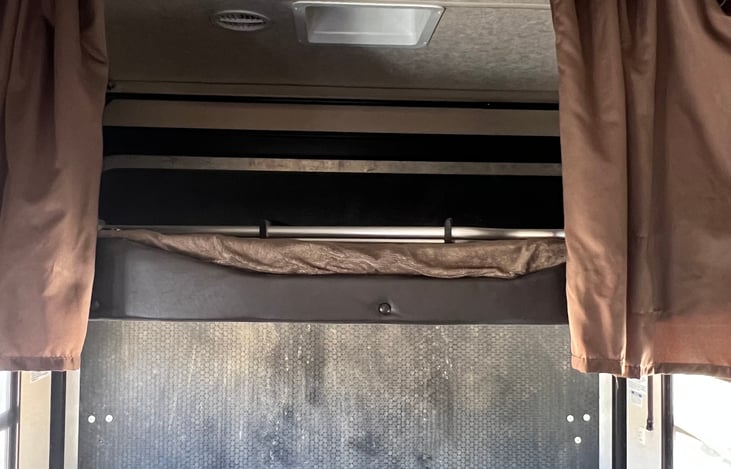 Drop down Queen bed with ladder