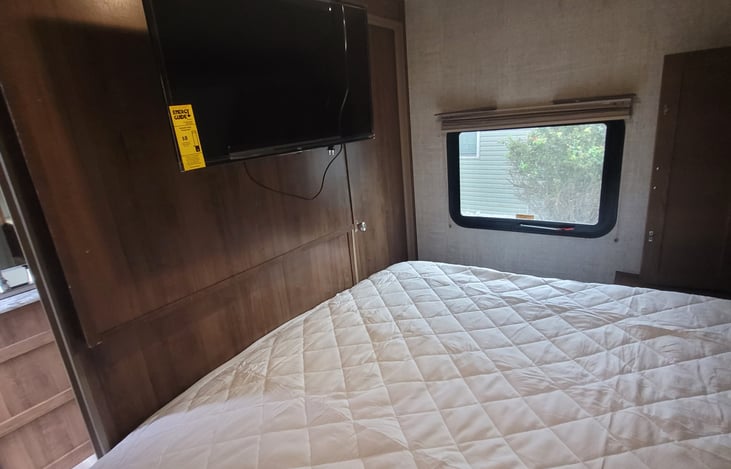 smart TV included in master bedroom