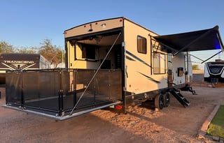 16' Garage with 2 A/C Toy Hauler