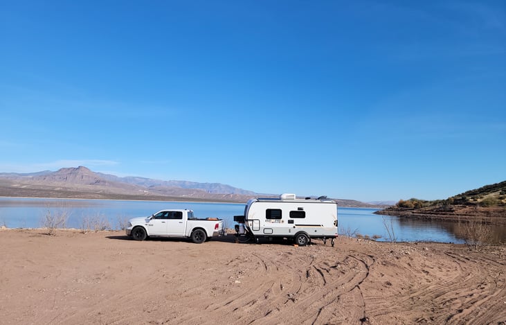 Roosevelt lake for some fishing and camp fires..